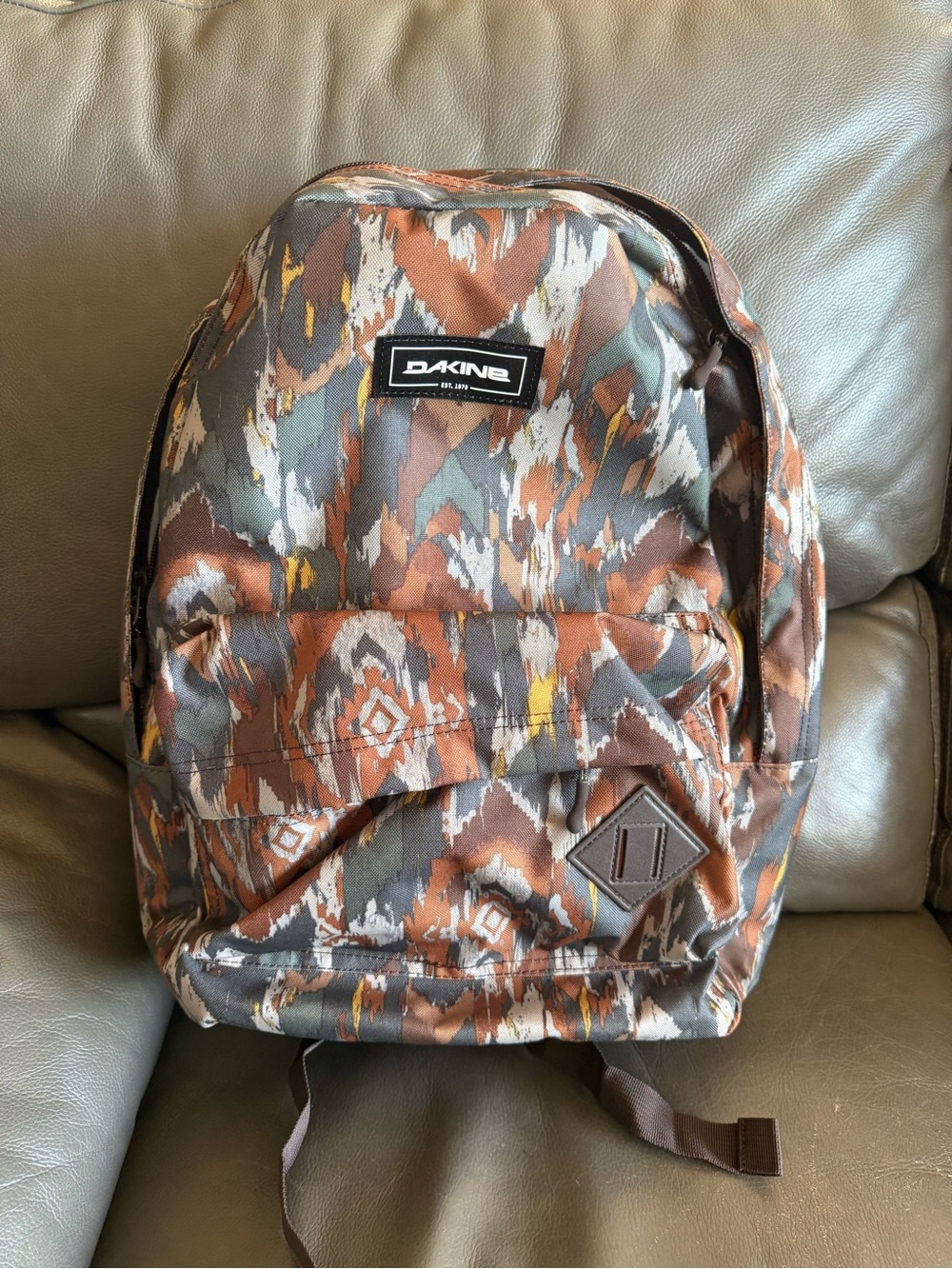 Dakine Brown and grey Aztec Backpack. NWT. 21L
